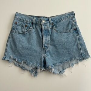 Levi’s 501 High Rise Denim Shorts Size 26